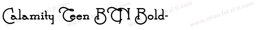 Calamity Teen BTN Bold字体转换